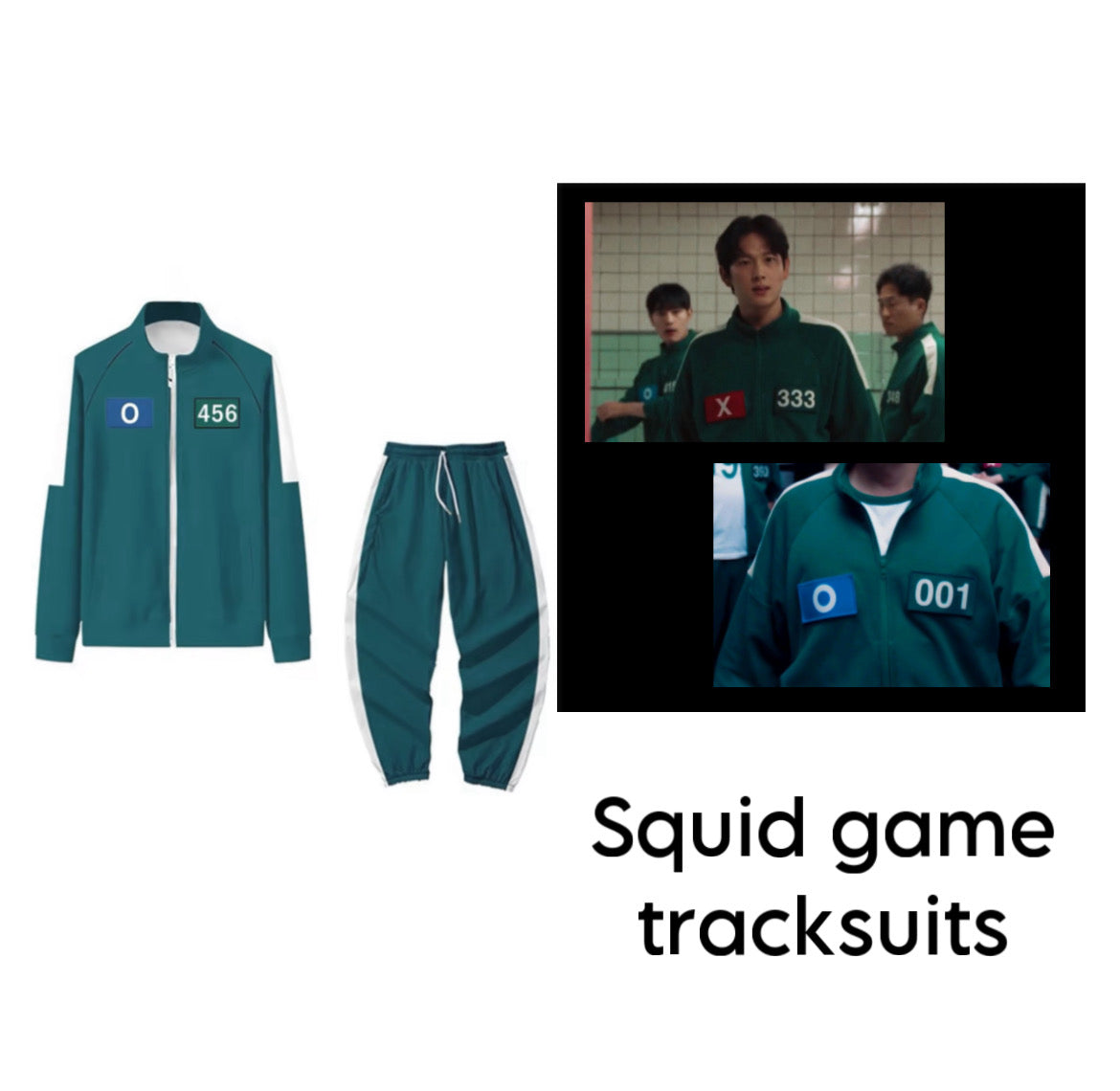 Squid game lookalike themed jacket and sweatpants [PRE - ORDER]